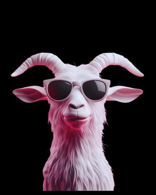 KVRAS — cabra rosa con actitud